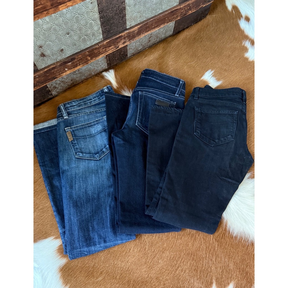 BUNDLE Premium Denim Jeans - 3 Pair | Joe's Jeans + Paige | All Size 27 | Y2K - Picture 2 of 16